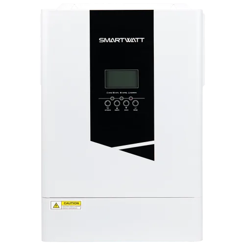Солнечный инвертор SMARTWATT INV PLUS, 6.2 кВт, АКБ 48В, 1 фаза, 1 МРРТ, двойное преобразование, двойной выход на нагрузку