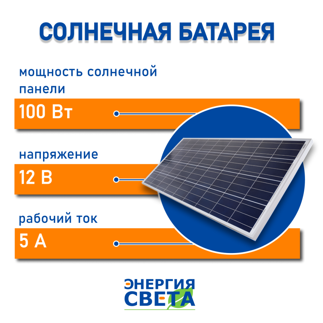 Солнечная батарея "Энергия Света" 100Вт